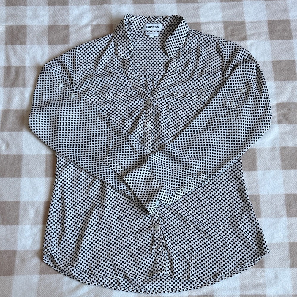Express Portofino Button Down Top
